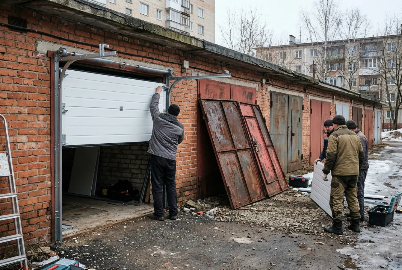 Замена гаражных ворот в Новочеркасске